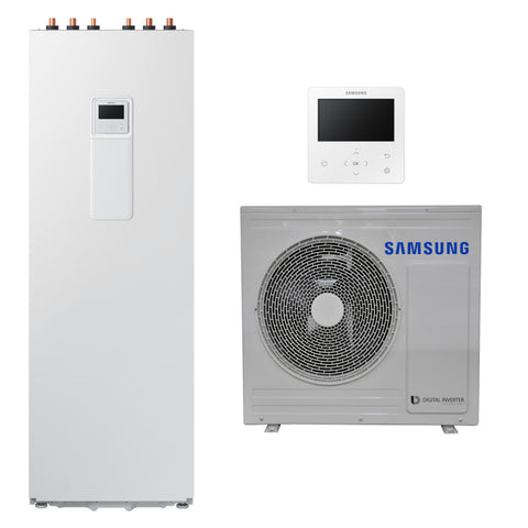 Samsung Mono ClimateHub R32 hőszivattyú 5 kW + 200l-es tartály + vezetékes szabályzó, 1 fázis