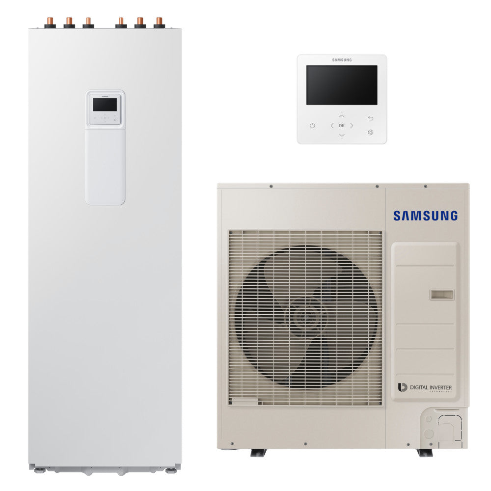 Samsung Mono ClimateHub R32 hőszivattyú 8 kW + 200l-es tartály + vezetékes szabályzó, 1 fázis