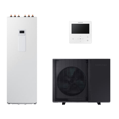 Samsung Mono ClimateHub HT Quiet R32 hőszivattyú 12 kW + 260l-es tartály + vezetékes szabályzó, 3 fázis