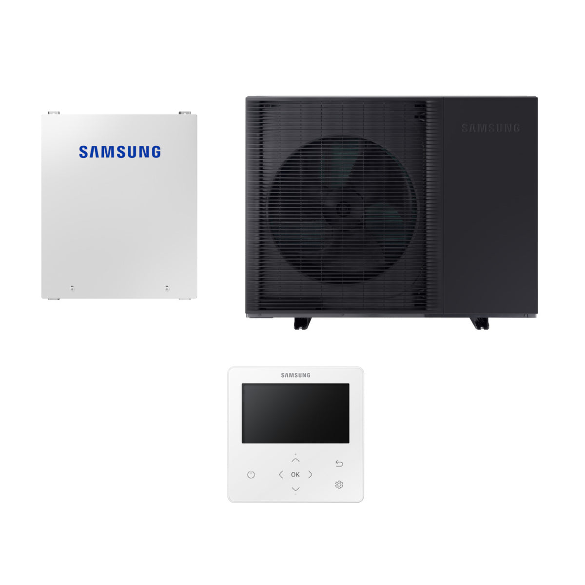 Samsung Mono HT Quiet R32 hőszivattyú 12 kW + vezérlő szett (szelepvezérlő + szabályzó), 1 fázis