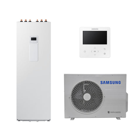 Samsung Split ClimateHub R32 hőszivattyú 6 kW + 260l-es tartály + vezetékes szabályzó, 1 fázis