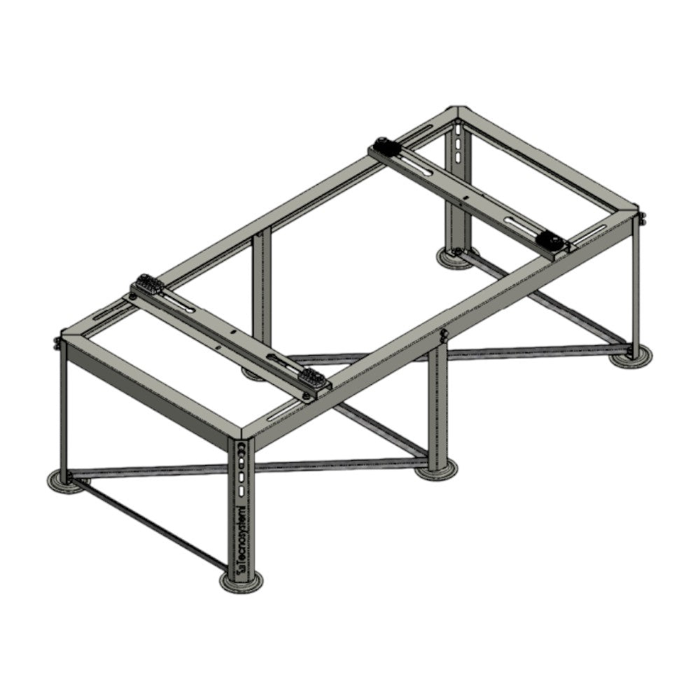Terralux hőszivattyú álló konzol, 1300x410x600, SZÜRKE - MAX 200kg