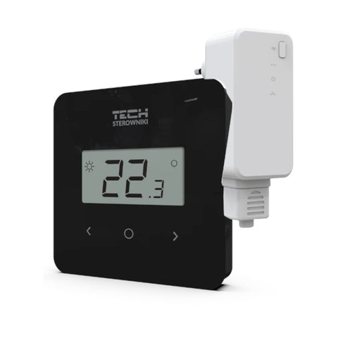 TECH EU-T-2.2 termosztát érintő gombokkal - végrehajtó modul (POK-2942-6-R_RBN-02-EU01)