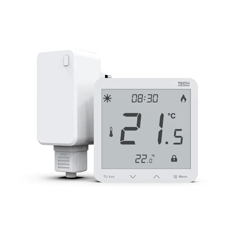 TECH EU-297z v2 vezeték nélküli termosztát (süllyesztett) 230V (POK-297-6-RZ_RZ-01-EU01)
