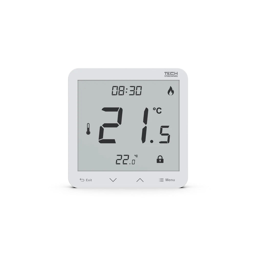 TECH EU-R-10s PLUS vezetékes termosztát TECH EU-L10 vezérlőhöz (POK-297-6-D_R10SP-02-EU01)