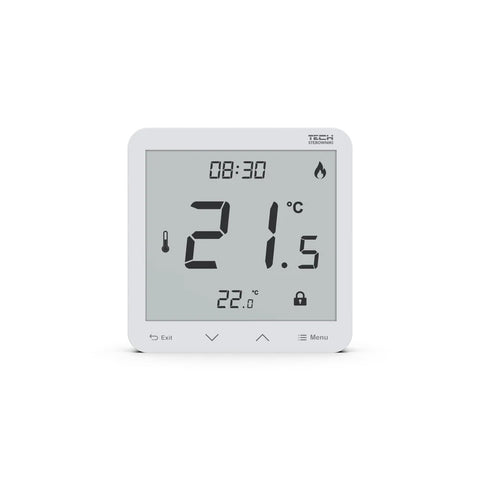 TECH EU-R-10s PLUS vezetékes termosztát TECH EU-L10 vezérlőhöz (POK-297-6-D_R10SP-02-EU01)