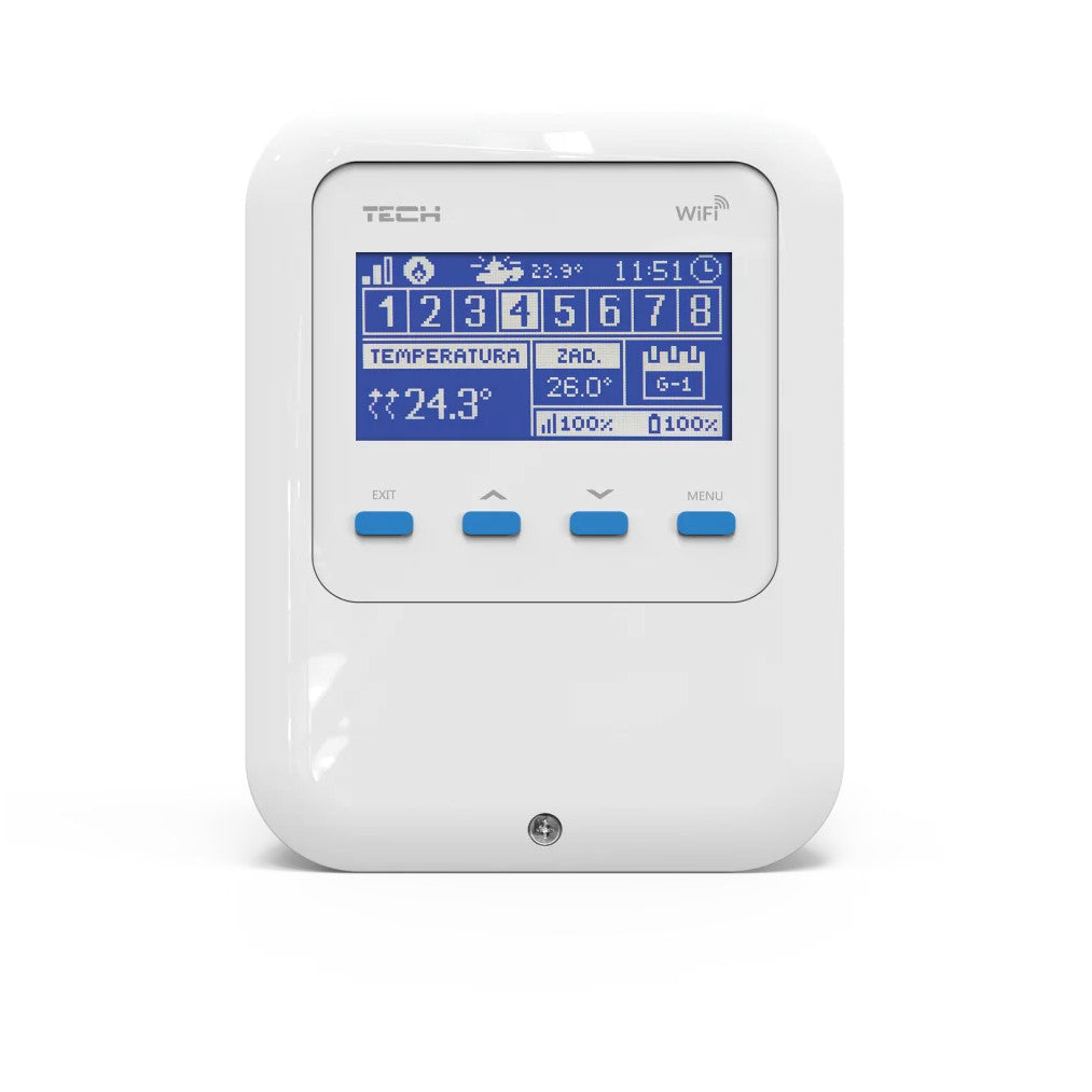 TECH WiFi 8S internetes zónaszab. vezeték nélküli rad.szelepekhez, 8 zóna (WIFI8S-01-EU01-1)