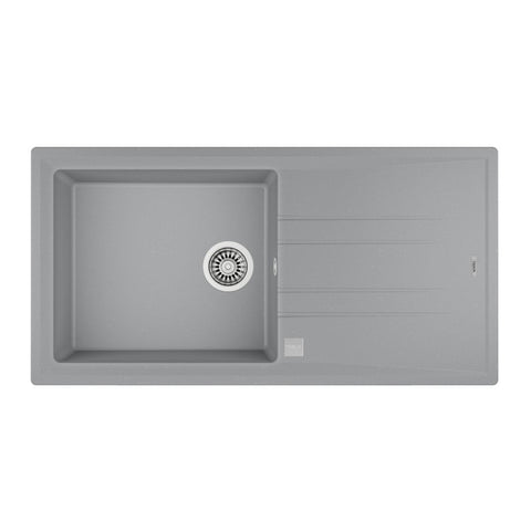 Teka Stone 60 L-TG 1B 1D mosogatótálca, metál szürke