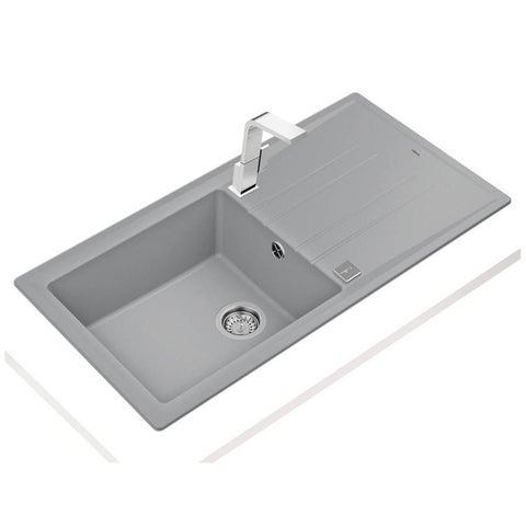 Teka Stone 60 L-TG 1B 1D mosogatótálca, metál szürke