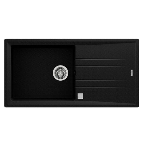 Teka Stone 60 L-TG 1B 1D mosogatótálca, metál fekete, 100x51cm