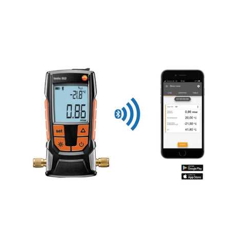 Testo 552 digitális vákuummérő (bluetooth)