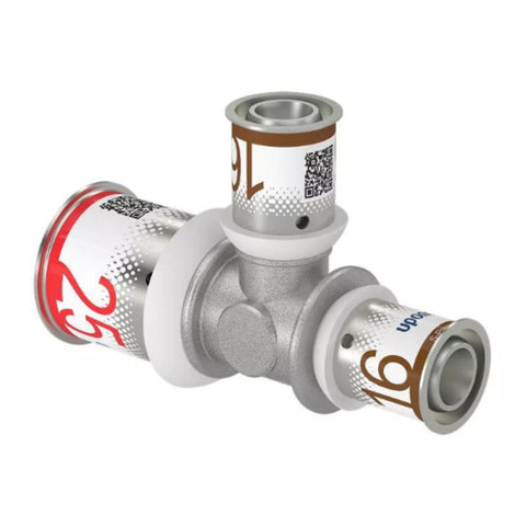 Uponor S-Press Plus réz T-idom szűkített 25-16-16