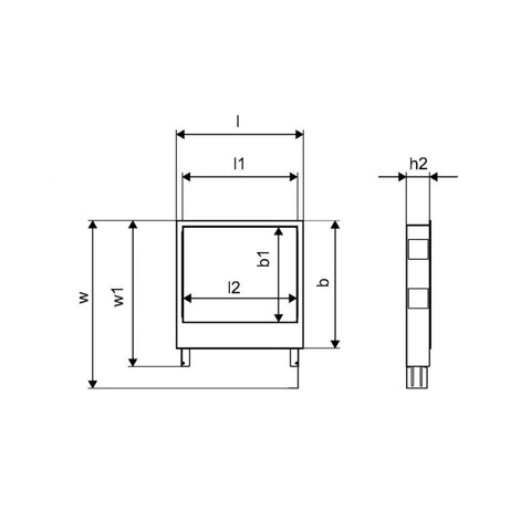 Uponor Vario C osztószekrény 680x649x110mm süllyesztett
