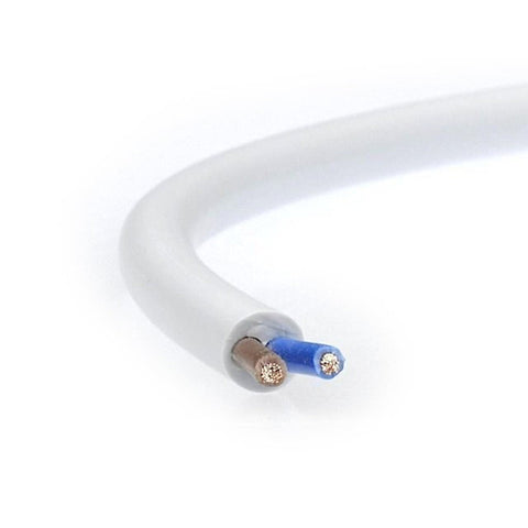 Vill. H05VV-F 2x1 mm2 FEHÉR kábel