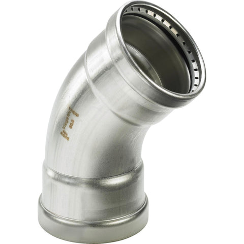 VIEGA SANPR. XL Inox ív 45° BB 88,9mm