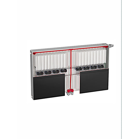 Vogel&Noot Ulow E2 22PTM 500x1000 középső csatlakozású, alacsony hőmérsékletű radiátor