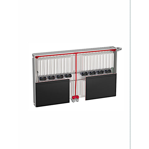 Vogel&Noot Ulow E2 22PTM 500x2000 középső csatlakozású, alacsony hőmérsékletű radiátor