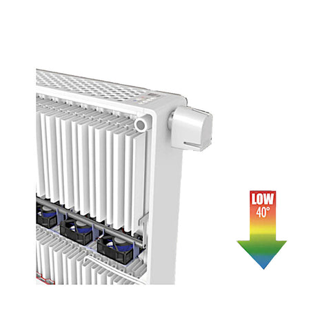 Vogel&Noot Ulow E2 22PTM 600x2000 középső csatlakozású, alacsony hőmérsékletű radiátor