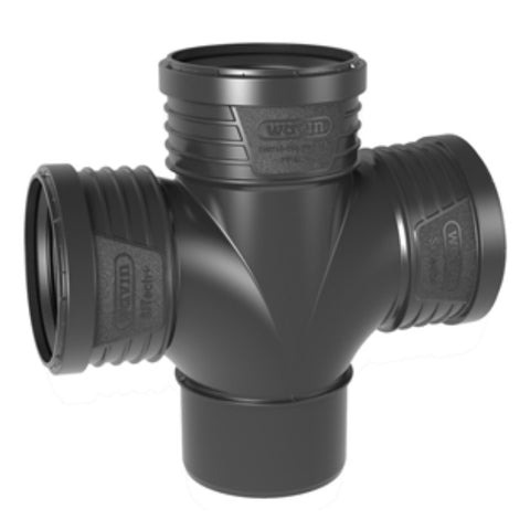 Wavin Sitech hangcsillapított kettős ágidom 110x110x110x87,5° STEA