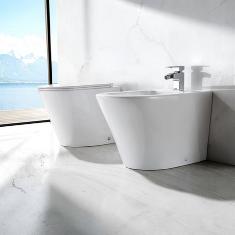 Wellis Clement álló rimless WC (37x58x43)