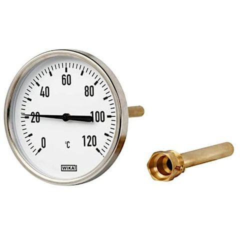 Hőmérő 63-as 0-400°C 400mm hüvellyel