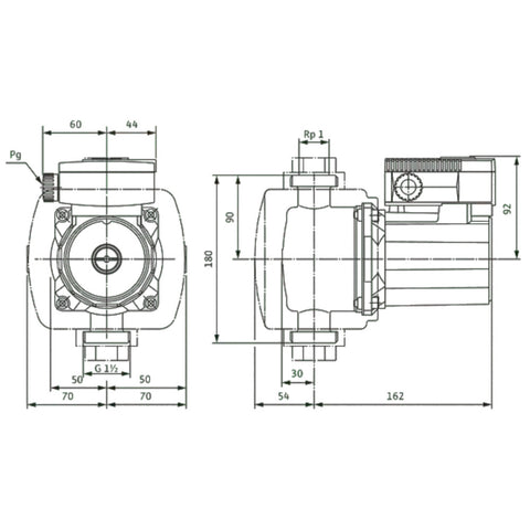WILO TOP-Z 25/6 (3~400 V, PN 10, Inox) keringető szivattyú ivóvízhez