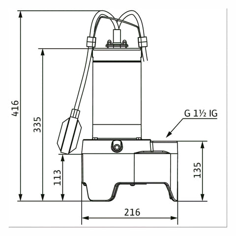 WILO Rexa MINI3-V04.11/M06-523/A-10M merülőmotoros szivattyú