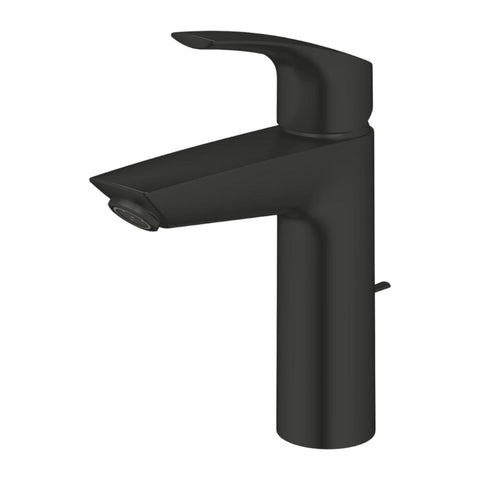 Grohe Eurosmart mosdó csaptelep, M-es méret, húzórudas leeresztőgarnitúra, matt fekete