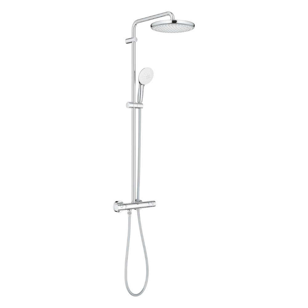 Grohe Tempesta System 250 termosztátos zuhanyrendszer, Tempesta 250 fejzuhany, matt fekete