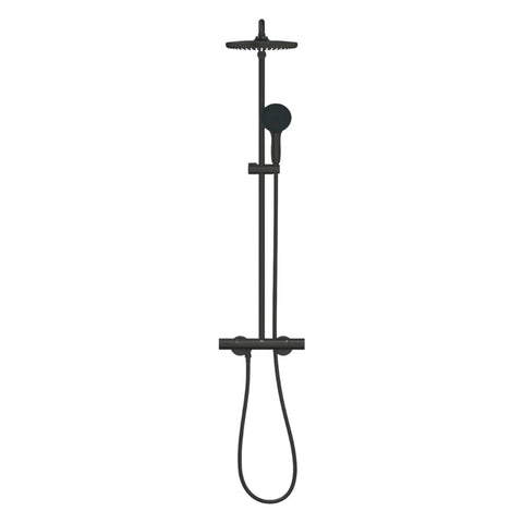 Grohe Tempesta System 250 termosztátos zuhanyrendszer, Tempesta 250 fejzuhany, matt fekete