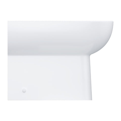 Grohe BauEdge Ceramic WC csésze, álló, falhoz szerelhető, mély öblítéses, perem nélküli
