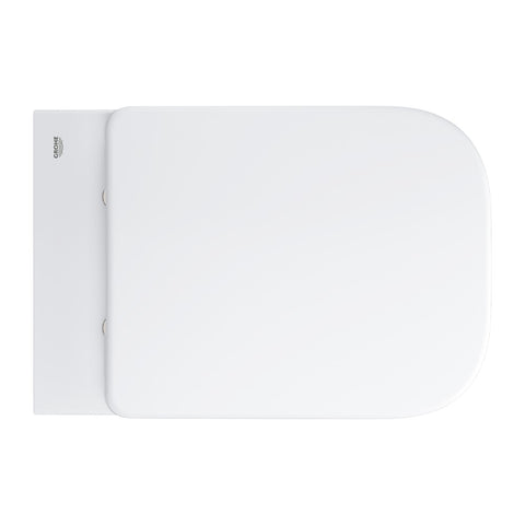 Grohe BauEdge Ceramic WC csésze, álló, falhoz szerelhető, mély öblítéses, perem nélküli