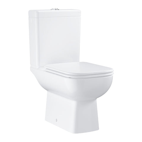 Grohe BauEdge Ceramic WC csésze, álló, monoblokkos, mély öblítéses, perem nélküli, falhoz szerelhető