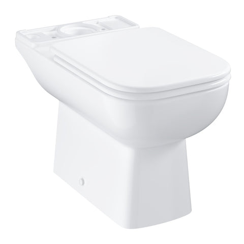 Grohe BauEdge Ceramic WC csésze, álló, monoblokkos, mély öblítéses, perem nélküli, falhoz szerelhető