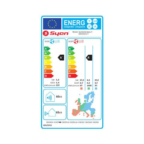 Syen mono split klíma szett kazettás 5.0 kW