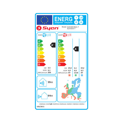 Syen mono split klíma szett légcsatornás 3.5 kW