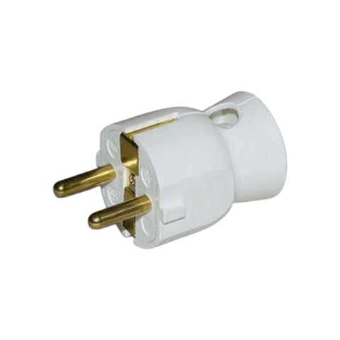 Install AMP Dugvilla, oldalsó műanyag 2P+F (földelt) fehér 16A 250V, (Legrand)