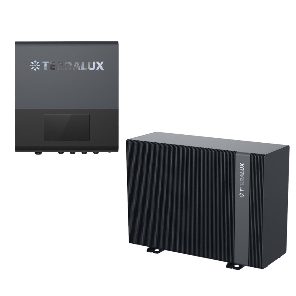 F1303F+VEZ	TERRALUX Hi-Master V 13 monoblokkos hőszivattyú szett,R290, 3fázis, 13,45kW+CM10 vezérlő modul