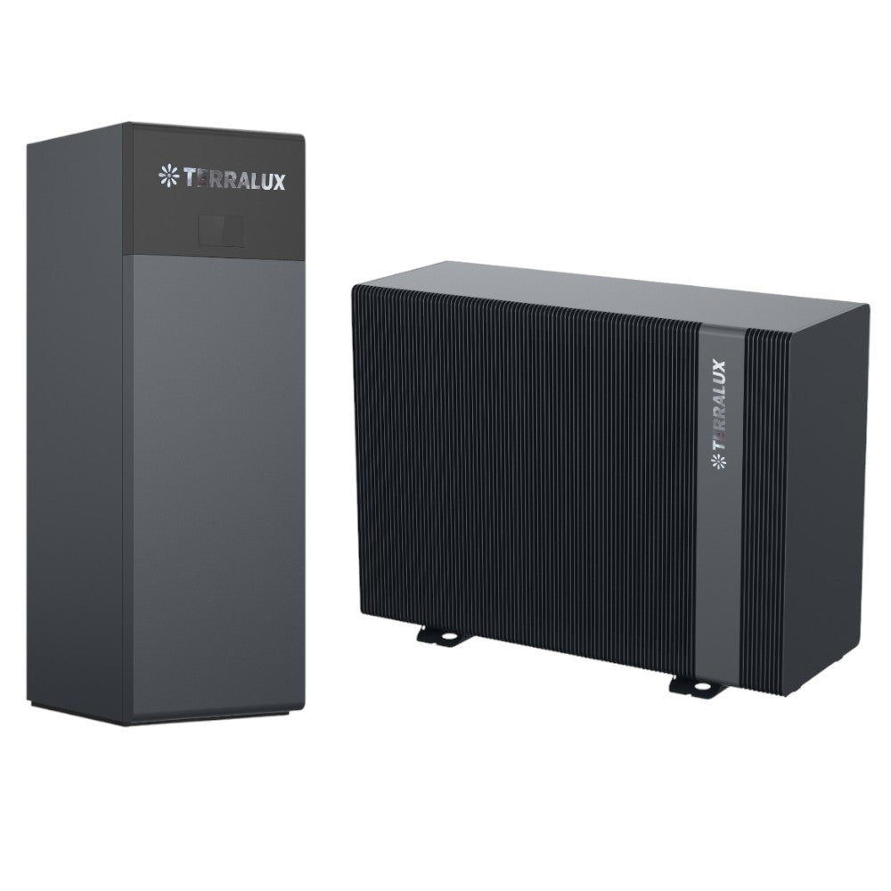 TERRALUX Hi-Master V 16 monoblokkos hőszivattyú szett,R290, 3fázis, 16,6kW+HT10 inox tároló 200L
