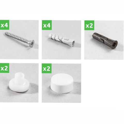 Rawlplug WC rögzítő készlet üreges és tömör alaphoz, Dübel 2x UNO, 2x K, Csavar 4x 4,5x60 (R-S1-SFK)