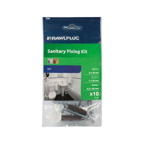 Rawlplug WC rögzítő készlet üreges és tömör alaphoz, Dübel 2x UNO, 2x K, Csavar 4x 4,5x60 (R-S1-SFK)