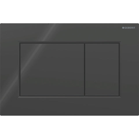 Geberit Sigma01 square nyomólap fényes fekete 2 mennyiséges