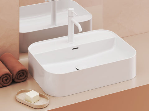 Ravak Ceramic Slim mosdó 550 R Shelf fehér