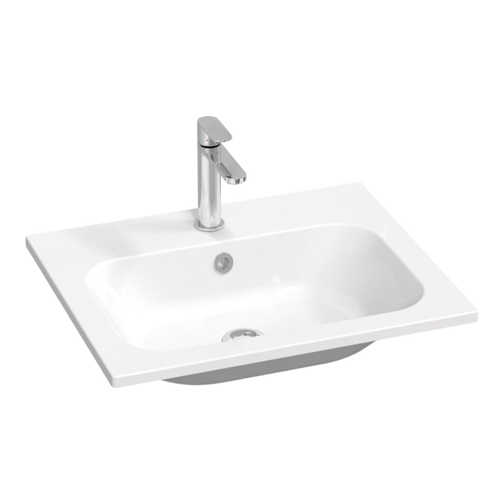 Ravak Chrome Slim 60 mosdó fehér, furattal