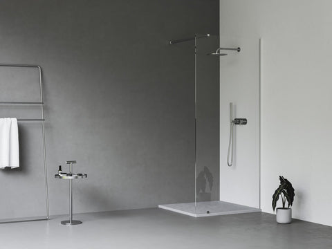 Ravak Walk In Wall szett - 100 zuhanykabin krómhatású+transparent, 1 merevítővel