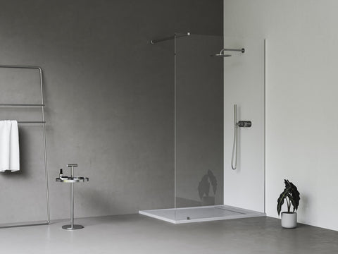 Ravak Walk In Wall szett - 120 zuhanykabin krómhatású+transparent, 1 merevítővel