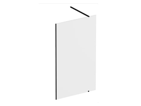 Ravak Walk In Wall szett - 130 zuhanykabin fekete+transparent, 1 merevítővel