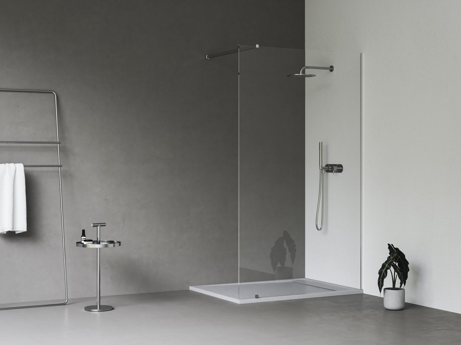 Ravak Walk In Wall szett - 140 zuhanykabin krómhatású+transparent, 1 merevítővel