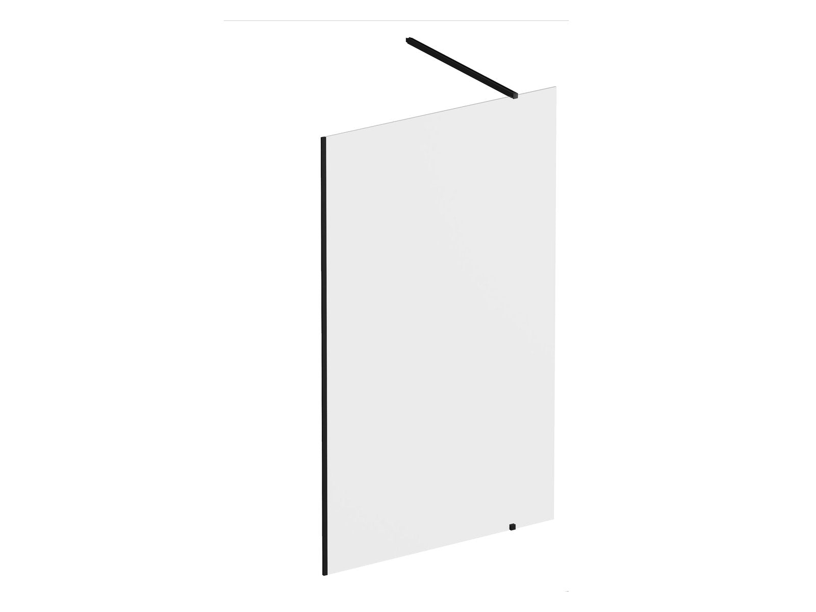 Ravak Walk In Wall szett - 150 zuhanykabin fekete+transparent, 1 merevítővel