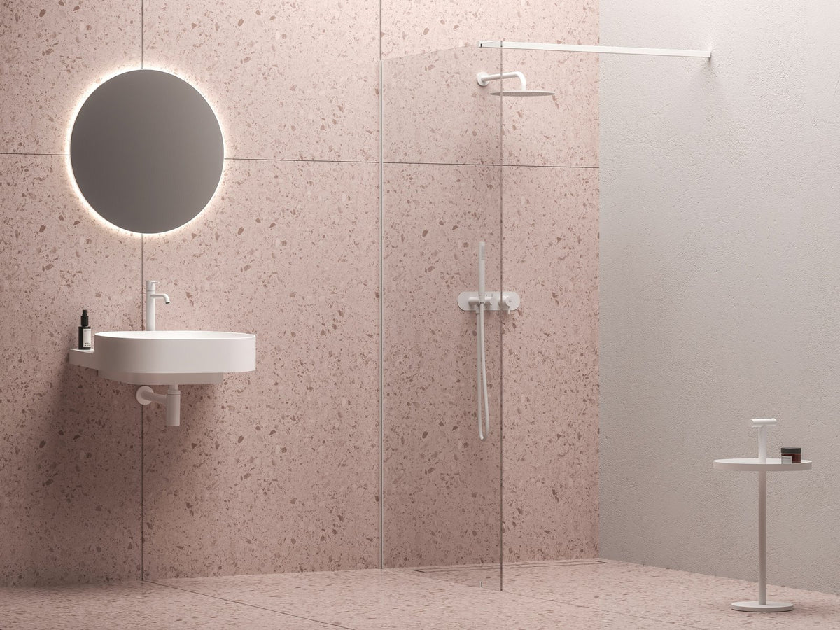 Ravak Walk In Wall szett - 150 zuhanykabin fehér matt+transparent, 1 merevítővel
